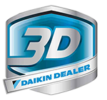 Kelly Plumbing & Heating is a 3D  Daikin dealer.